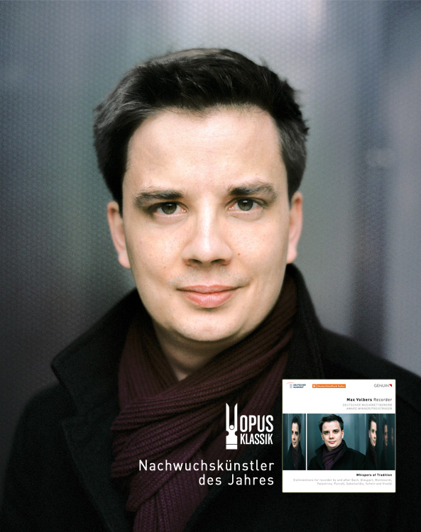 Max Volbers is awarded an OPUS KLASSIK in the category Young Talent of the Year