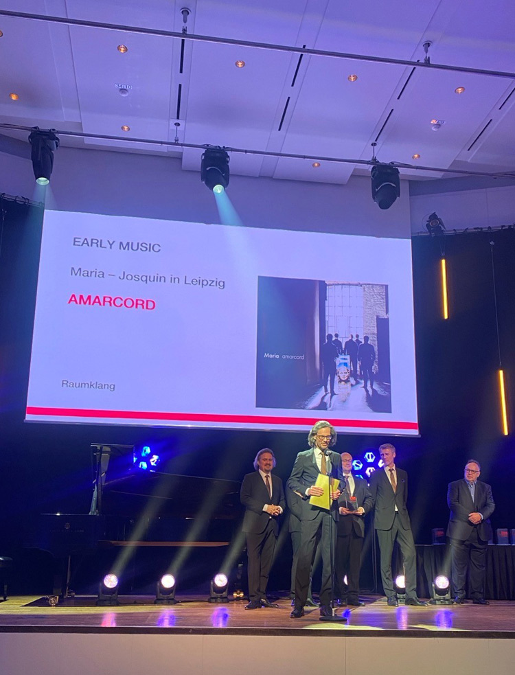 The GENUIN recording by the Leipzig vocal ensemble amarcord has been awarded the ICMA 2026